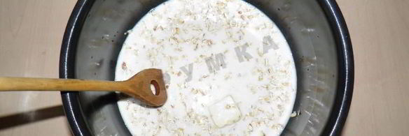 каша овсяная в мультиварке на молоке