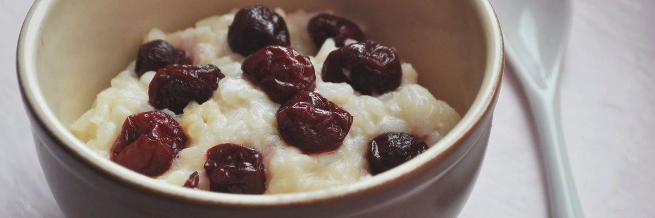 Каша с вишней