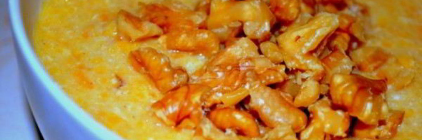 Кукурузная каша с тыквой