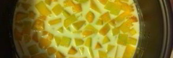 молочная каша с тыквой