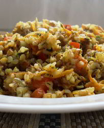 Каши с курицей