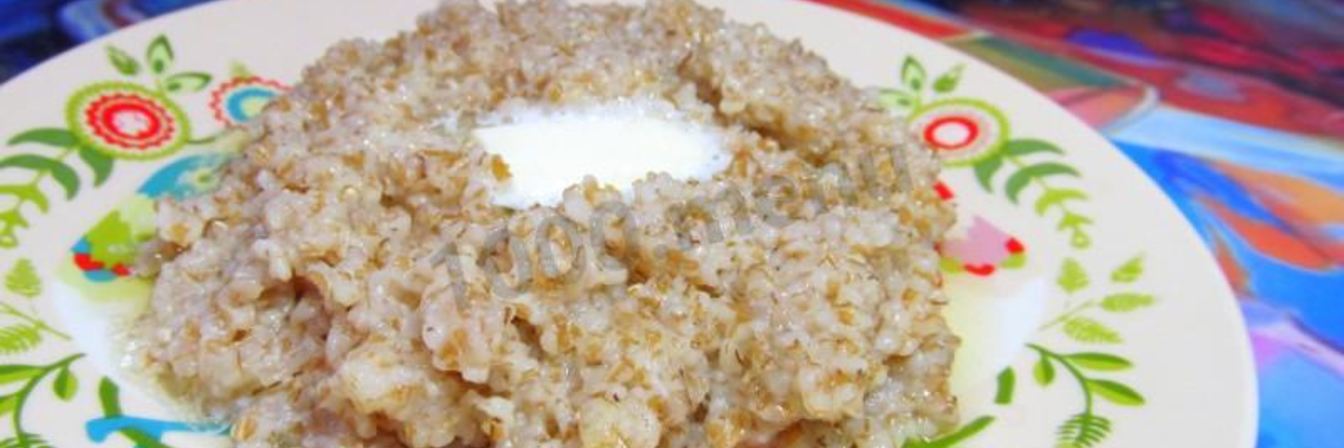 Пшеничная каша на воде
