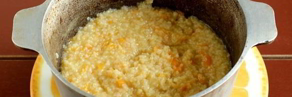 пшеничная каша с морковью и луком
