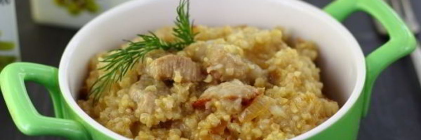 Пшеничная каша с мясом
