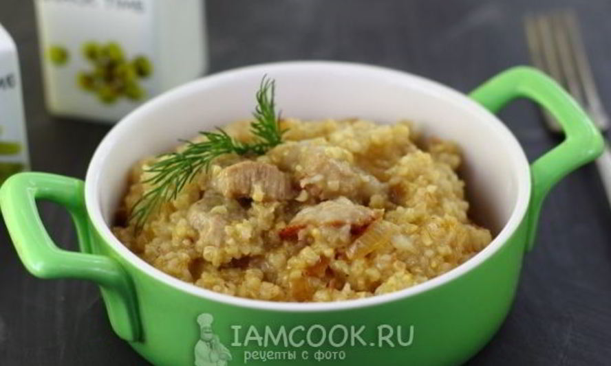 Рецепт пшеничной каши с мясом