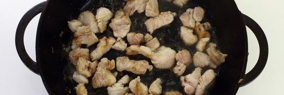 пшеничная каша с мясом