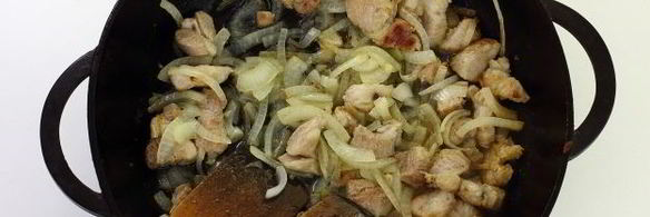 пшеничная каша с мясом