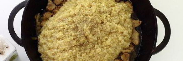 пшеничная каша с мясом