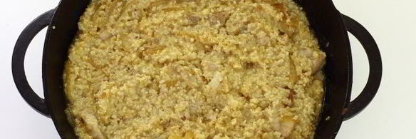 пшеничная каша с мясом