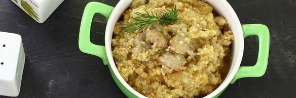 пшеничная каша с мясом