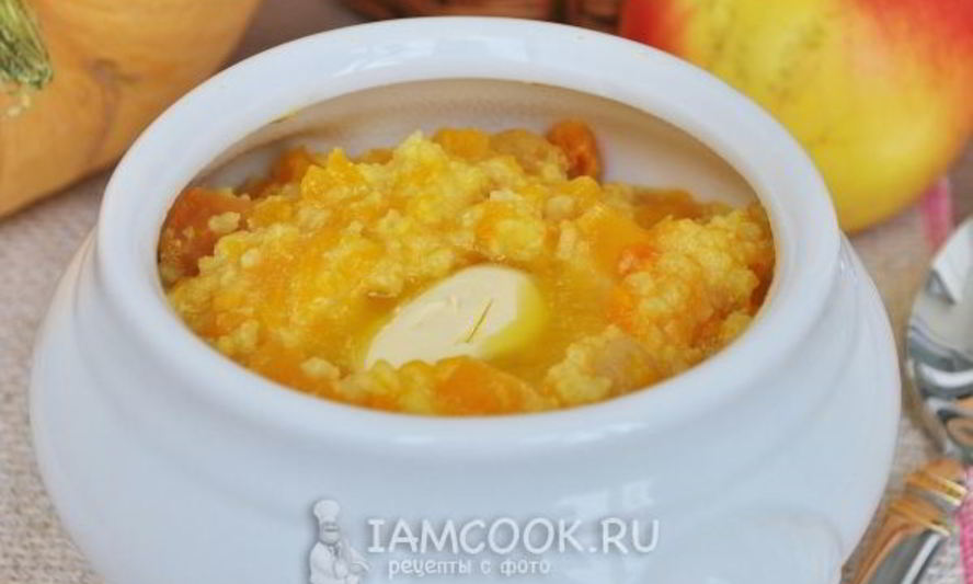 Рецепт тыквенной каши с пшеном