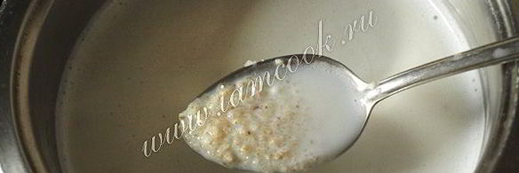 ячневая каша на молоке