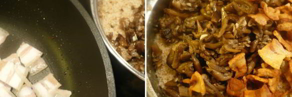 ячневая каша с грибами