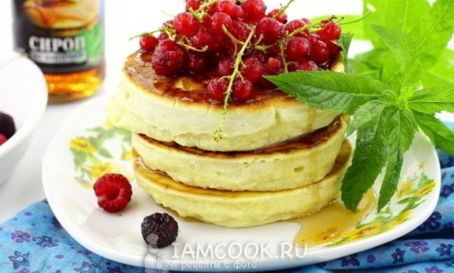 Рецепт блинчиков с кленовым сиропом