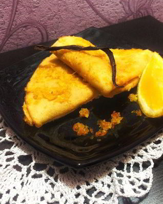 Блинчики в ванильно-цитрусовом сиропе