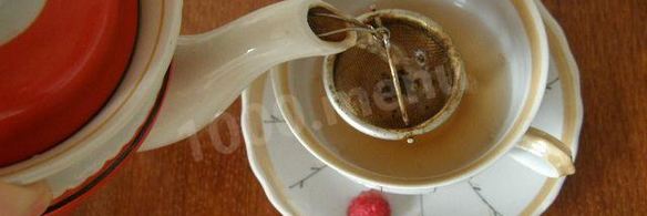 чай с малиной