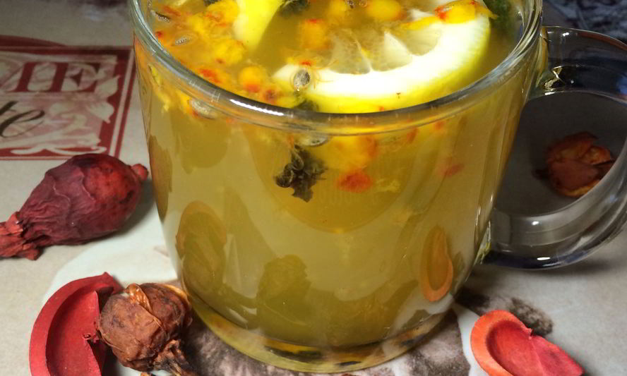 Рецепт чая с облепихой и имбирем