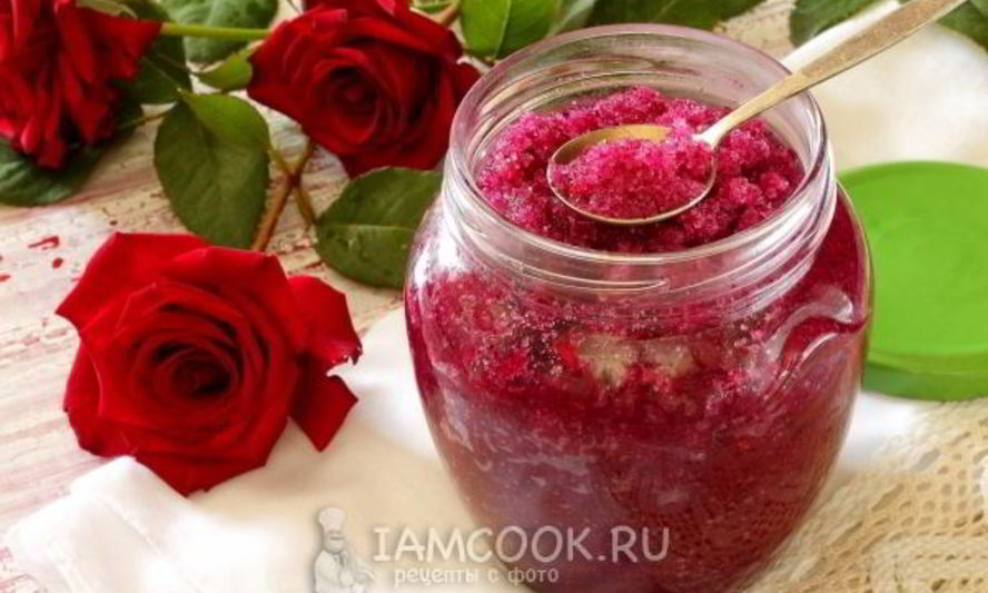 Рецепт чайной розы перетертой с сахаром