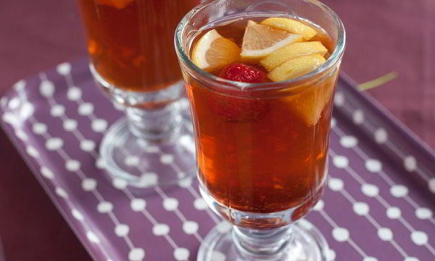 Рецепт имбирного чая с клубникой