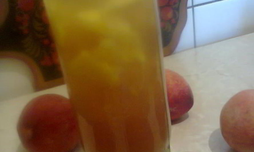 Рецепт холодного чая с персиком