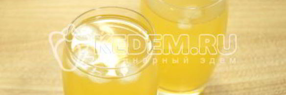 холодный чай с ревенем