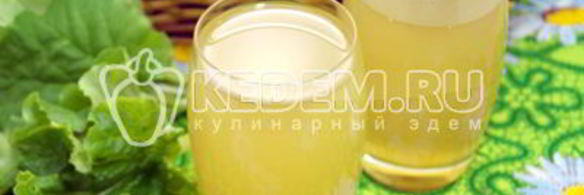 холодный чай с ревенем