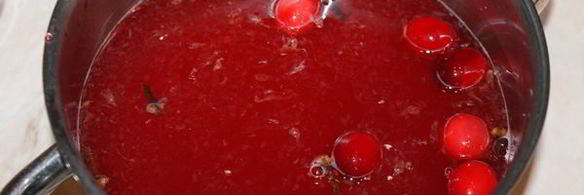 клюквенный чай