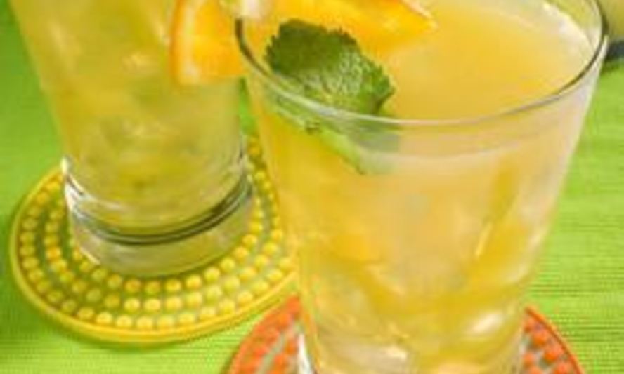 Рецепт летнего мятно-апельсиновый чай