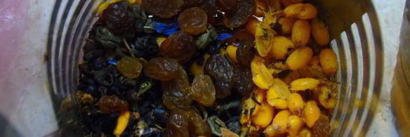 можжевелово-облепиховый чай с изюмом