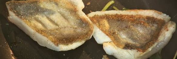 рыба святого петра с чайным соусом бергамот