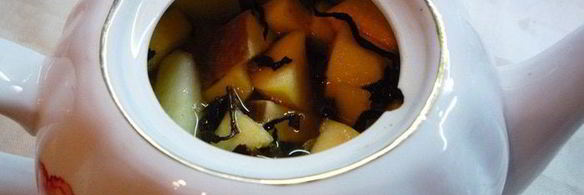 яблочный чай с апельсином и корицей