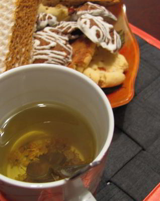 Зеленый чай с липой