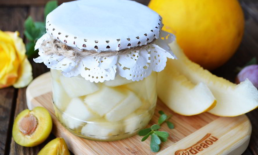 Рецепт дыни в сиропе беза стерилизаций