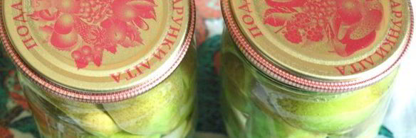 груши консервированные в ванильном сиропе