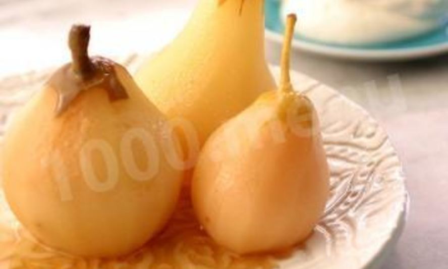 Рецепт груш в сахарном сиропе