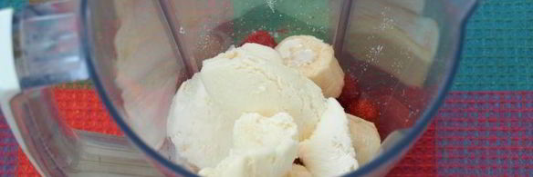 клубнично-банановый коктейль