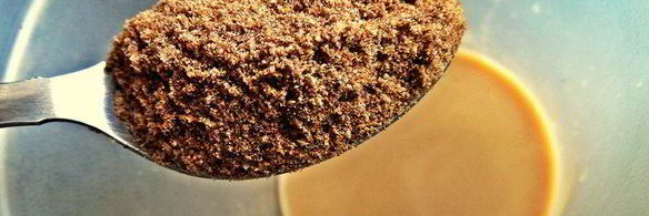 кофейный напиток на льняной муке