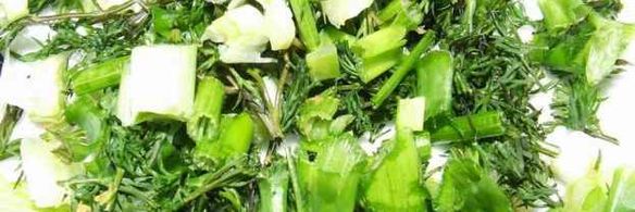 коктейль морской в сметане с зеленью