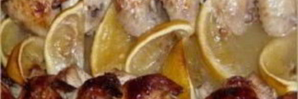 куриные крылышки в лимонном сиропе