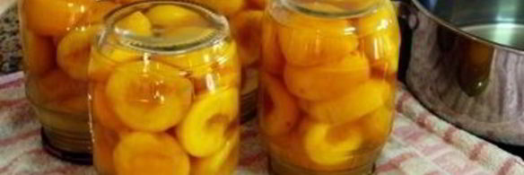 персики в сиропе