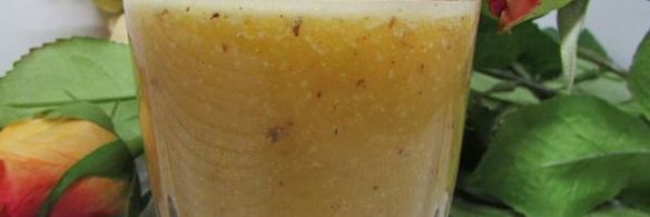 апельсиново-банановый смузи с миндалем