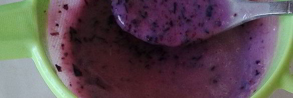 бананово-черничный смузи