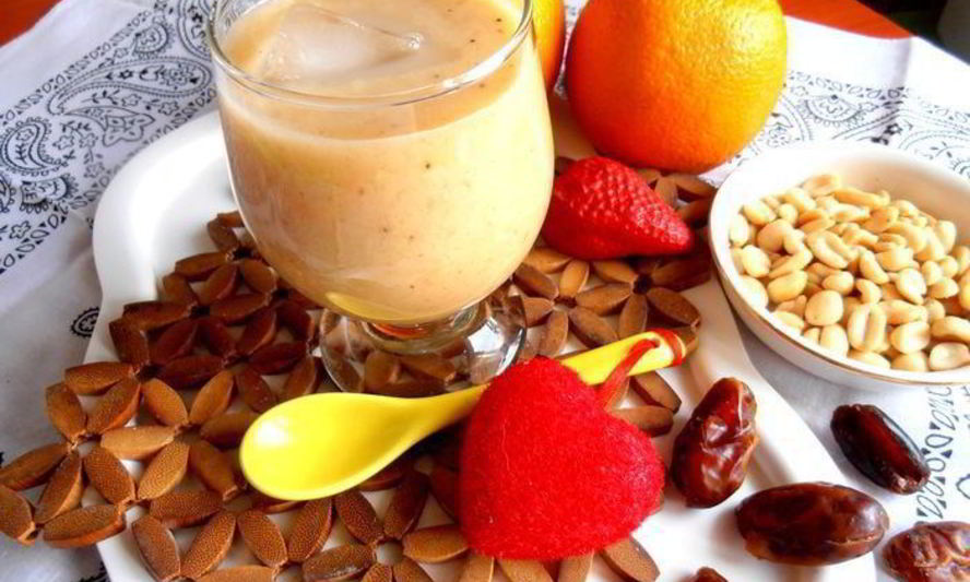 Рецепт бананового смузи с карамельным вкусом