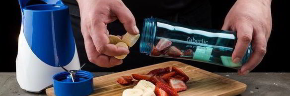 фруктово-творожный смузи с семенами чиа