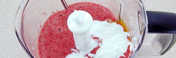 клубнично-банановый смузи