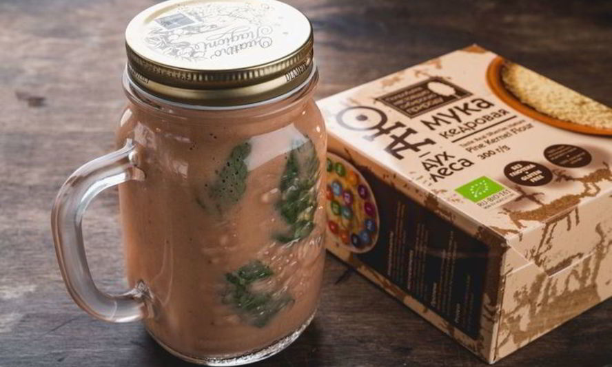 Рецепт протеинового смузи с кедровой мукой