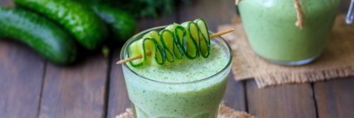 Смузи из огурца и кефира