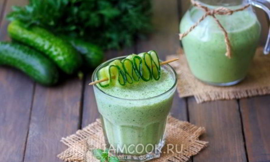 Рецепт смузей из огурца и кефира