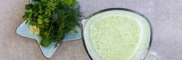 смузи из огурца и кефира