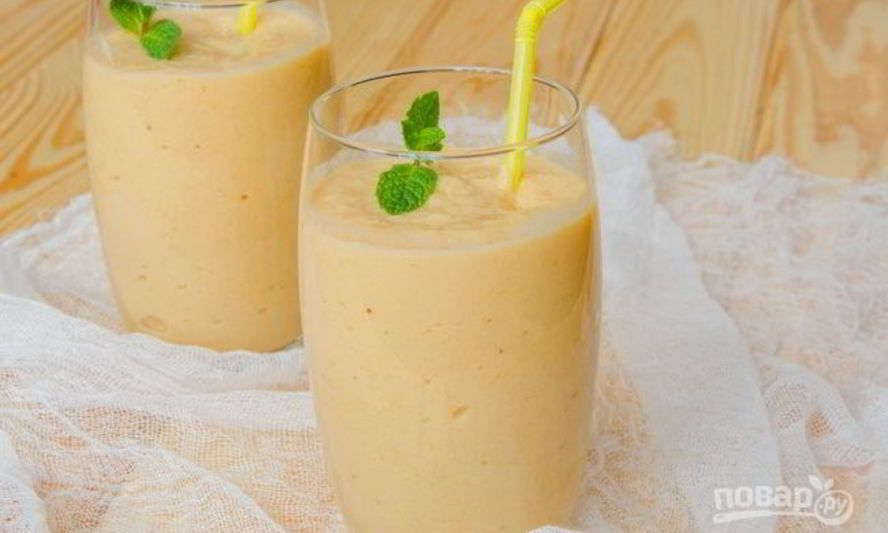 Рецепт смузей с хурмой и бананом